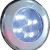 Luz de cúpula/embutida cromada