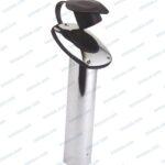 Suporte de cana de encastrar cromado 40mm com tampa
