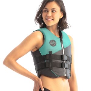 Colete Nylon Vest Women Vintage Teal